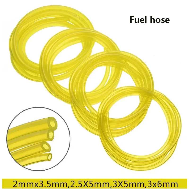 2mm/2.5mm/3mm Fuel Line Hose Gas Pipe Tubing For Trimmer Chainsaw Blower Tools Oil fuel pipe gasolines for most small engines fuel hose