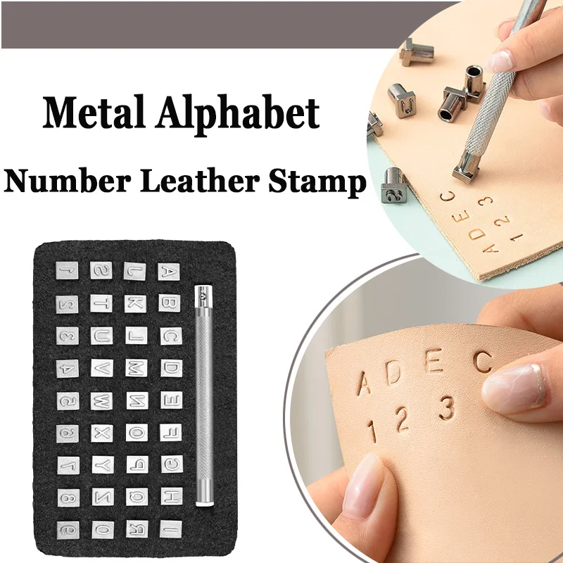 Metal Leather Stamp Tool Kit for Hand Engraving and Embossing