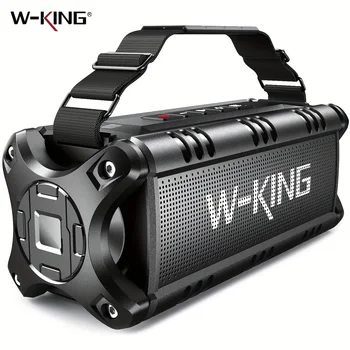 W-KING Bluetooth Speaker, 90W Peak 50W RMS IPX6 Waterproof Loud Speakers Bluetooth Wireless, Large Outdoor Portable Speaker 1