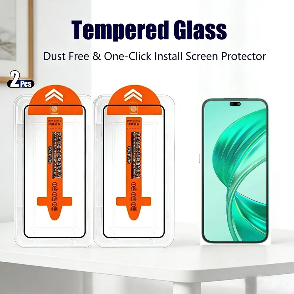 Premium Tempered Glass HD Screen Protector - 2 Pack, Dust-Proof Installation