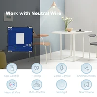 BSEED Wifi 1/2/3Gang Touch Smart Switches Function Parts Tuya Smart Life App Compatible EU Socket Glass Front Panels Spare Parts - Image 3