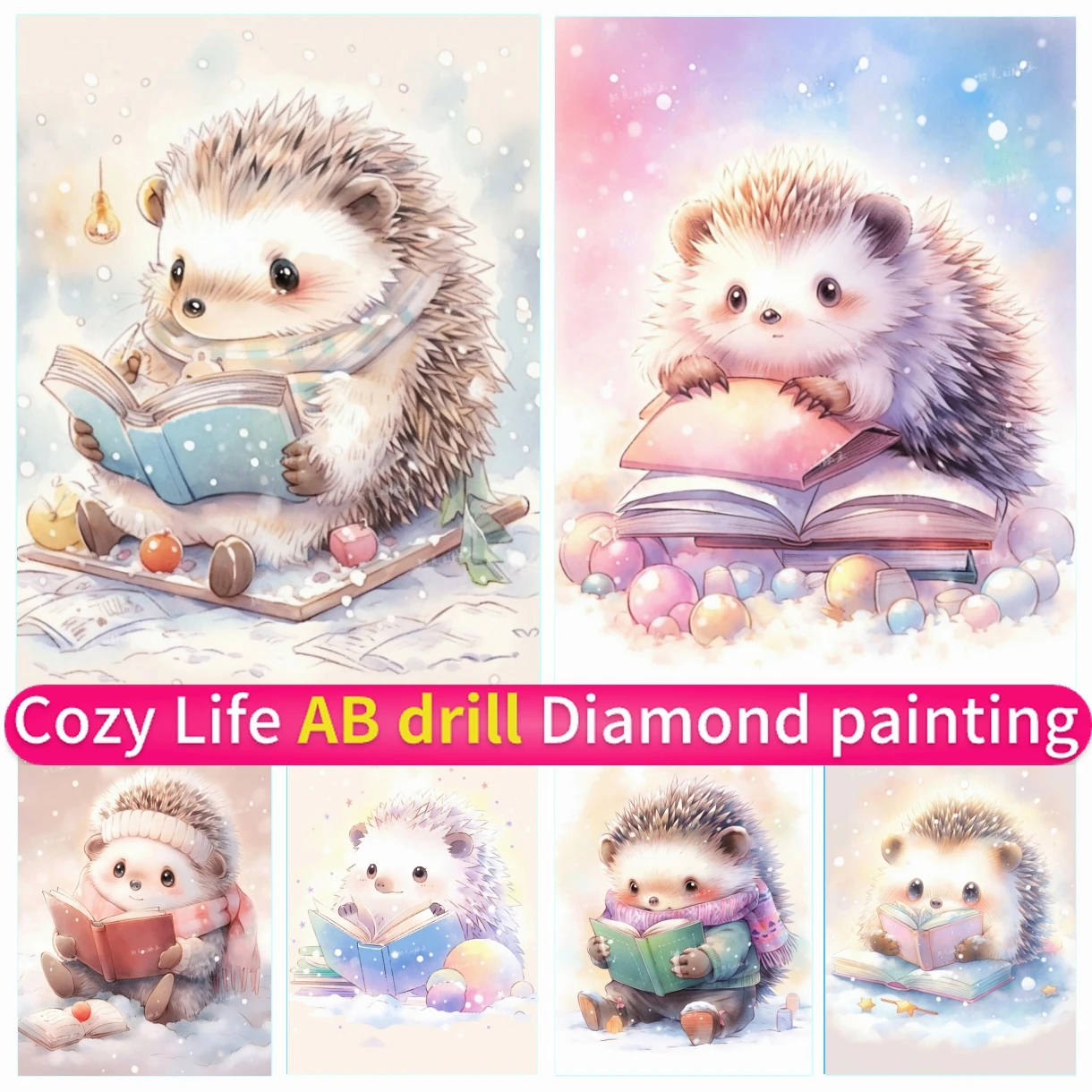 

Mosaic Art DIY AB Diamond Painting 5D Little Hedgehog Cute Animal Rhinestones Corss Stitch Kit Handmade Embroidery New 2024