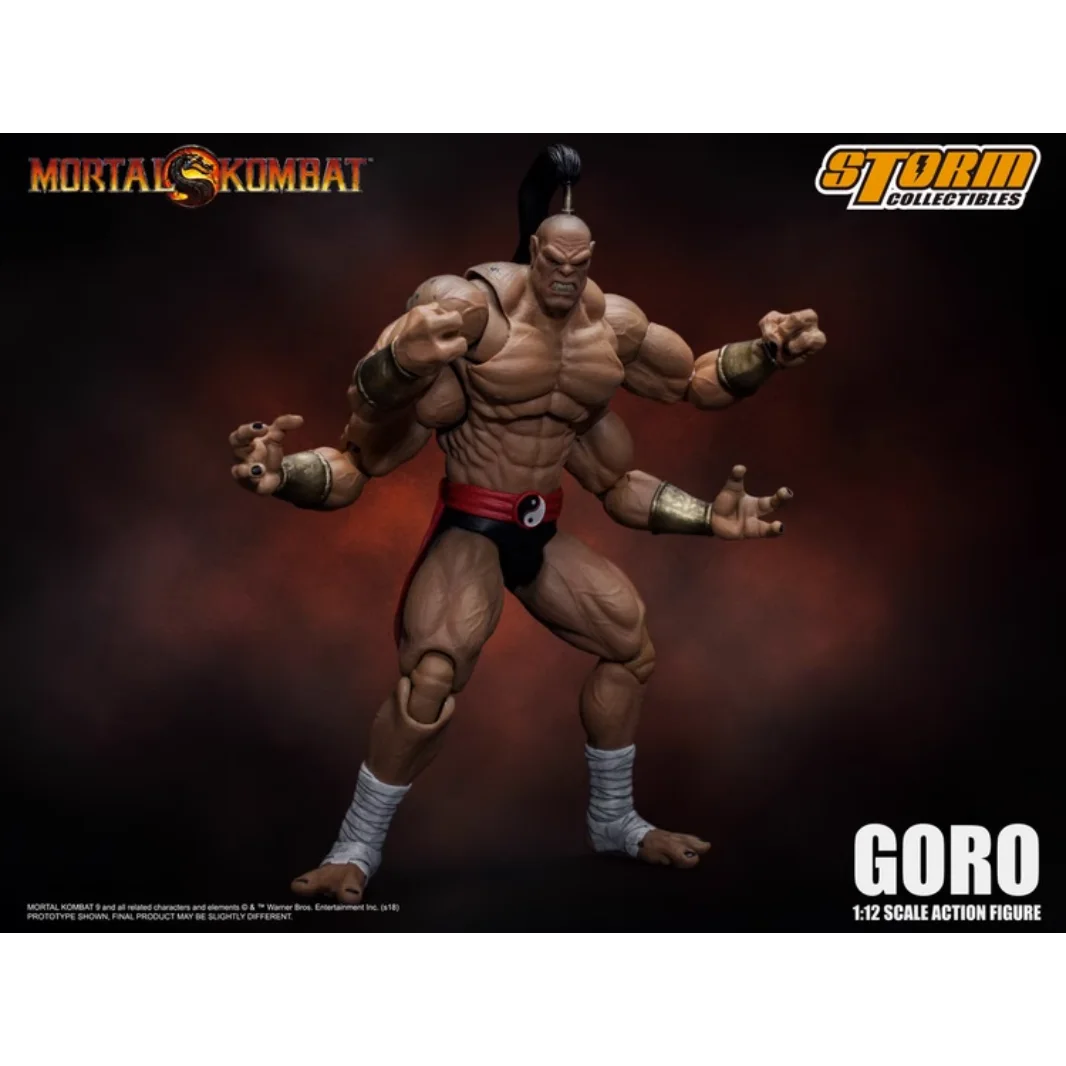 

In Stock Original Storm Toys 1/12 Mortal Kombat GORO Game Character Model Movable Doll Art Collection