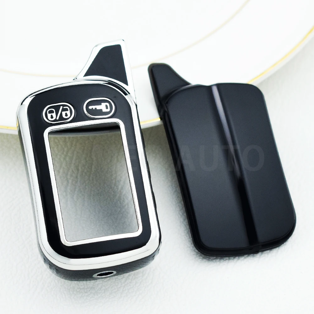 TPU LCD Key Case for Two-Way Car Alarm Remote Control Fobs