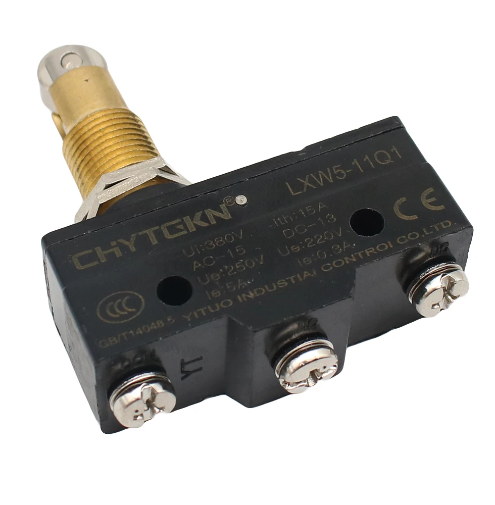 1 個 LXW5-11Q1 1NO + 1NC パネルマウントローラプランジャマイクロリミットスイッチ - AliExpress 工業用スイッチ 3ネジ端子 プッシュプランジャアクチュエータリミットマイクロスイッチ 15A 250VAC LXW5-11Q1 5個