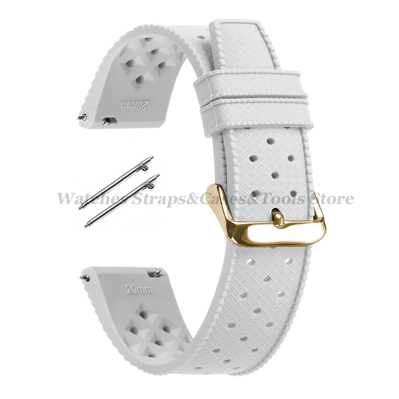 Tropical Silicone Quick Release Watch Band Strap – Premium Rubber Tropic Design