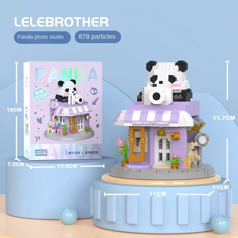 New W1123-27 Lele Brothers China-Chic Panda series building block