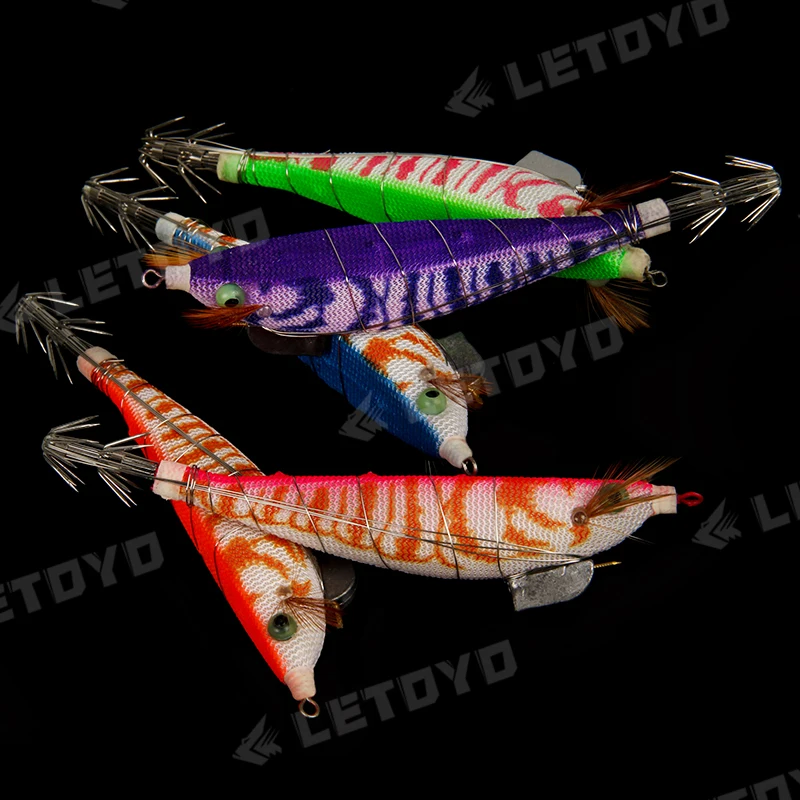 LETOYO Egi Sutte Floating Squid Jig 15g 115mm Sea Fishing Lure With Steel Wire Luminous Squid Hook Jigging Bait For Cuttlefish