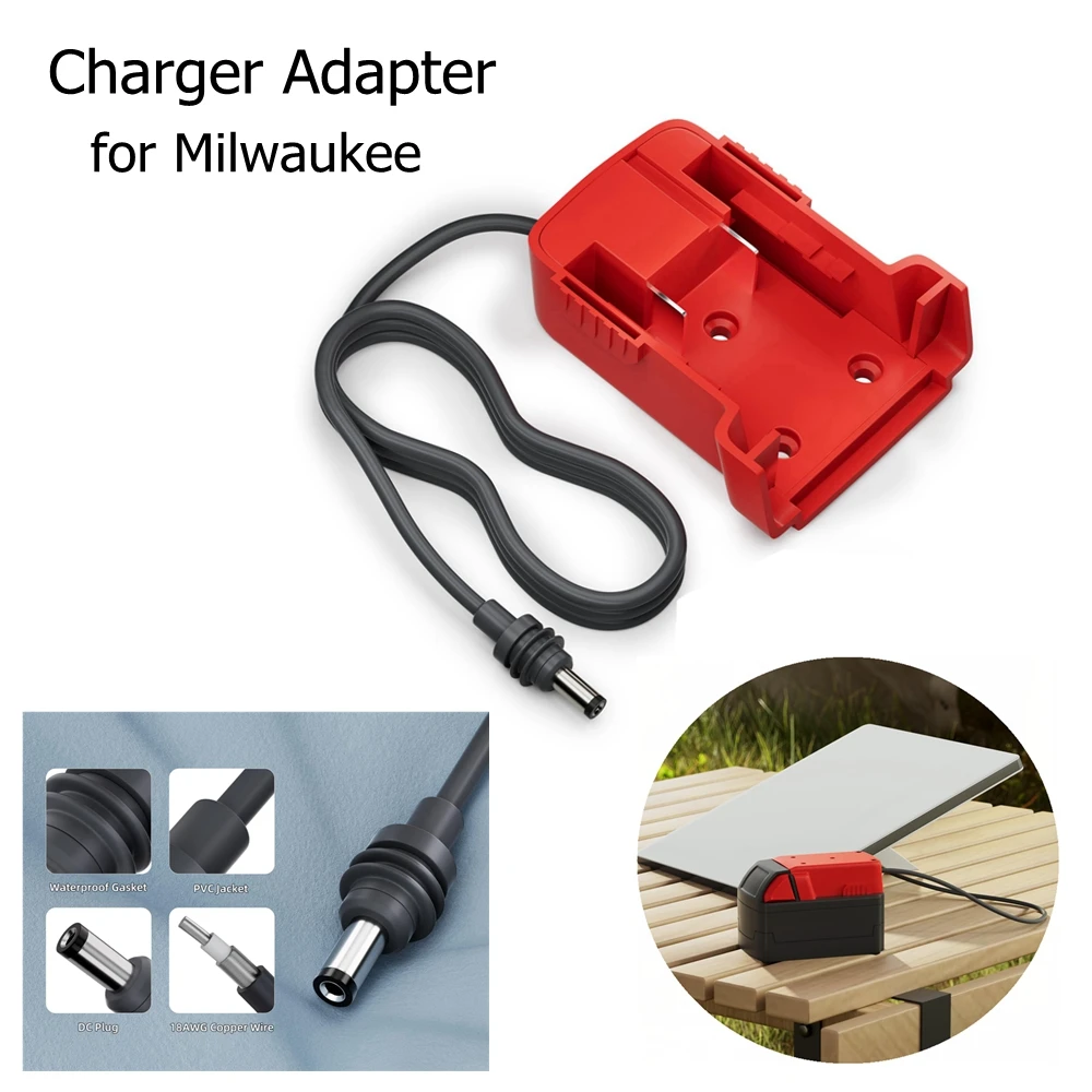 Power Cable For Starlink Mini 1M for Milwaukee Battery 3.2FT Charger Adapter to DC Power 18AWG Cord Plug and Play