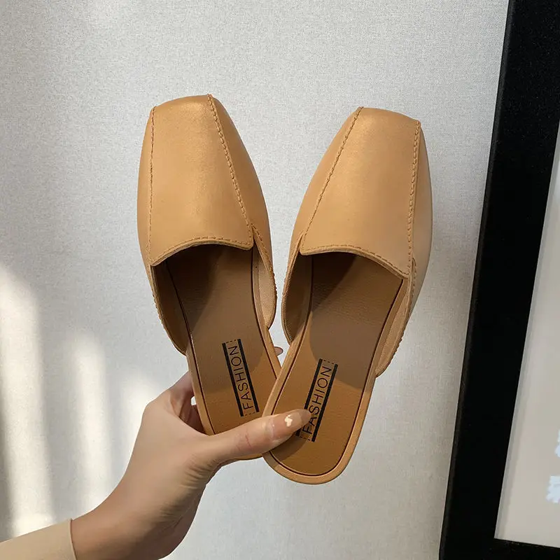 Non-slip Slippers Women's 2022 New Simple Sandals and Slippers Fashionable Outer Wear Soft Bottom Four Seasons Drag