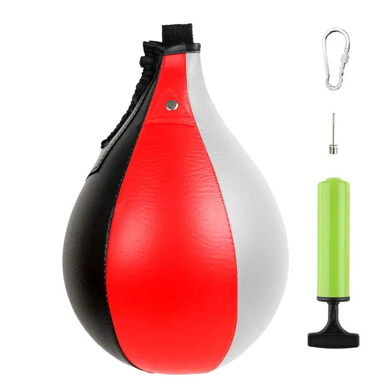 Boxing Speed Bag Pu Leather Hanging Punching Ball Allenamento Girevole Speedball Kicking Platform Equipment Mma Training Speedball