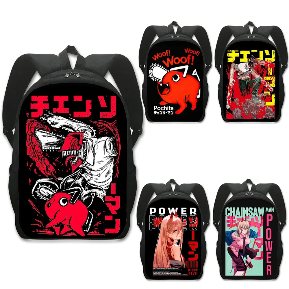 Anime Chainsaw Man Backpack Denji Pochita Makima Rucksack  display picture 1