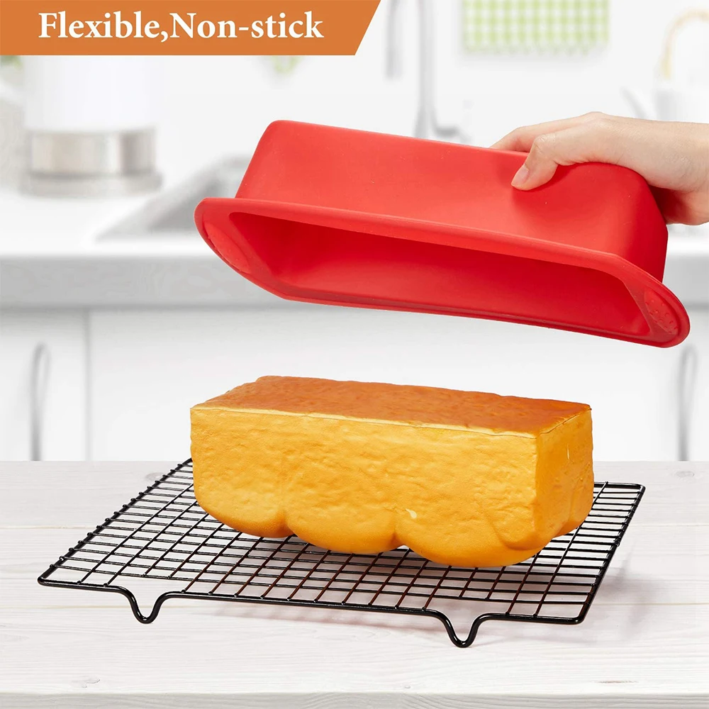 Silicone Bread Loaf Pan Cake Mold Nonstick Silicone Homemade Loaf Bread  Toast Mould Kitchen Accessories Pastry Tool 0984 - AliExpress