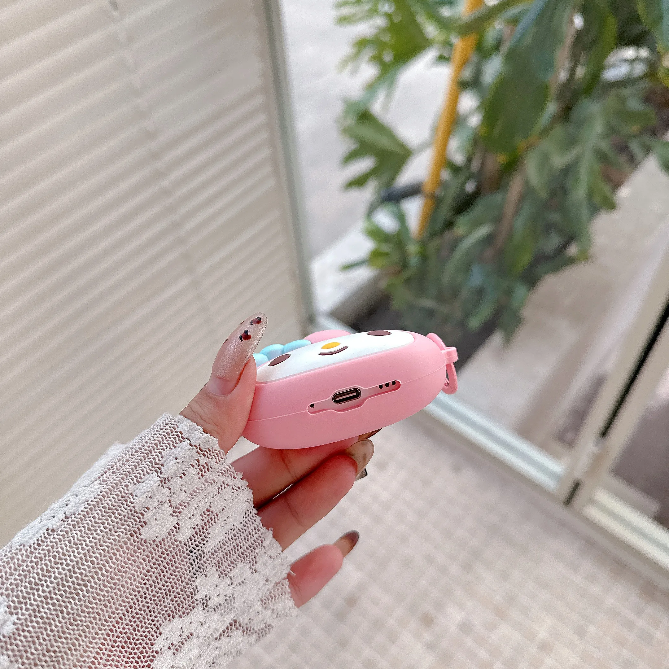 Chic MyMelody Wireless Earphones Case with Lanyard and Anti-Drop Protection