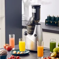 Easy To Clean With Brush 82mm Powerful Slow Cold Press Juicer With Large Feed Chute Electric Masticating Juicers For Vegetables 2