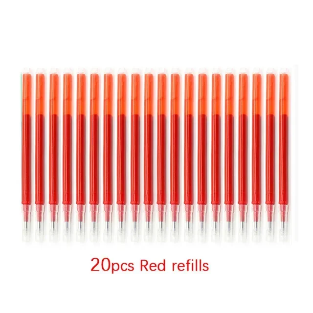 Erasable Gel Pen Set with Replaceable Refills - Blue, Black, Red - Ideal for Students and Office Use