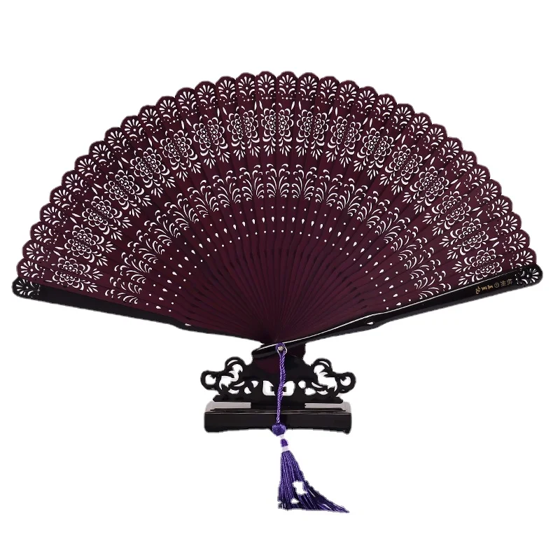 

All bamboo fan carved Chinese style folding fan women's classical female fan dance ancient style fan gift fan