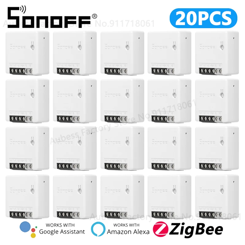 SONOFF ZBMINI Smart Switch ZigBee 2-way Smart Home Automation Mini DIY Switch Module For eWeLink Alice Alexa Google Assistant 