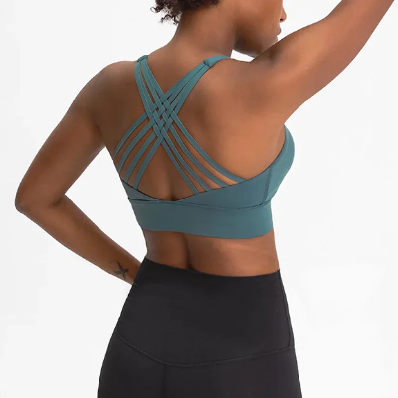 Solid Color Yoga Tight Sports Bras For Women 2024 Women's Fitness Zipper Bra Sportswear Woman Gym Training Female Crop Tops