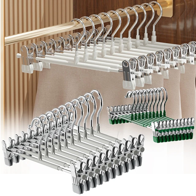  Alipis 10pcs Adjustable Hanger Coat Hangers for Closet