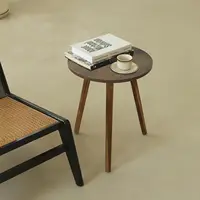 Small End Table for Living Room, Modern Wood Accent Table Coffee Side Table with Wood Legs for Small Space, Easy Assembly 1