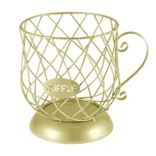 

Coffee Storage Basket Coffee Pod Holders Coffee Capsules Stand Organizer Snacks Fruits Storage Cup Basket for Home Kitchen