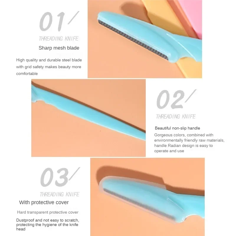 3pcs Eyebrow Trimmer Blade Shaver Portable Face Razor Eye Brow Epilation Hair Removal Cutters Safety Razor Woman Makeup eyebrow trimmer set,eyebrow trimmer,eyebrow razor set,hair shaver,eyebrow razor,facial hair remover,eyebrow trimmer blade,face shaver