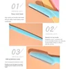 3pcs Eyebrow Trimmer Blade Shaver Portable Face Razor Eye Brow Epilation Hair Removal Cutters Safety Razor Woman Makeup 4