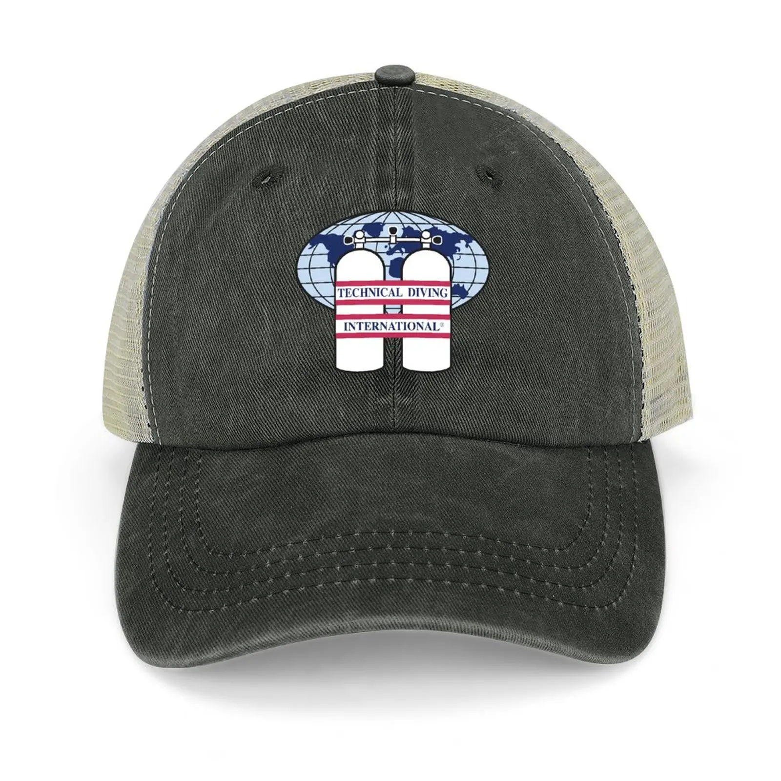 Technical Diving International (TDI)- TDI Original Logo Merch Cowboy Hat Trucker Cap Designer Hat Hat Man Luxury Men Hat Women's