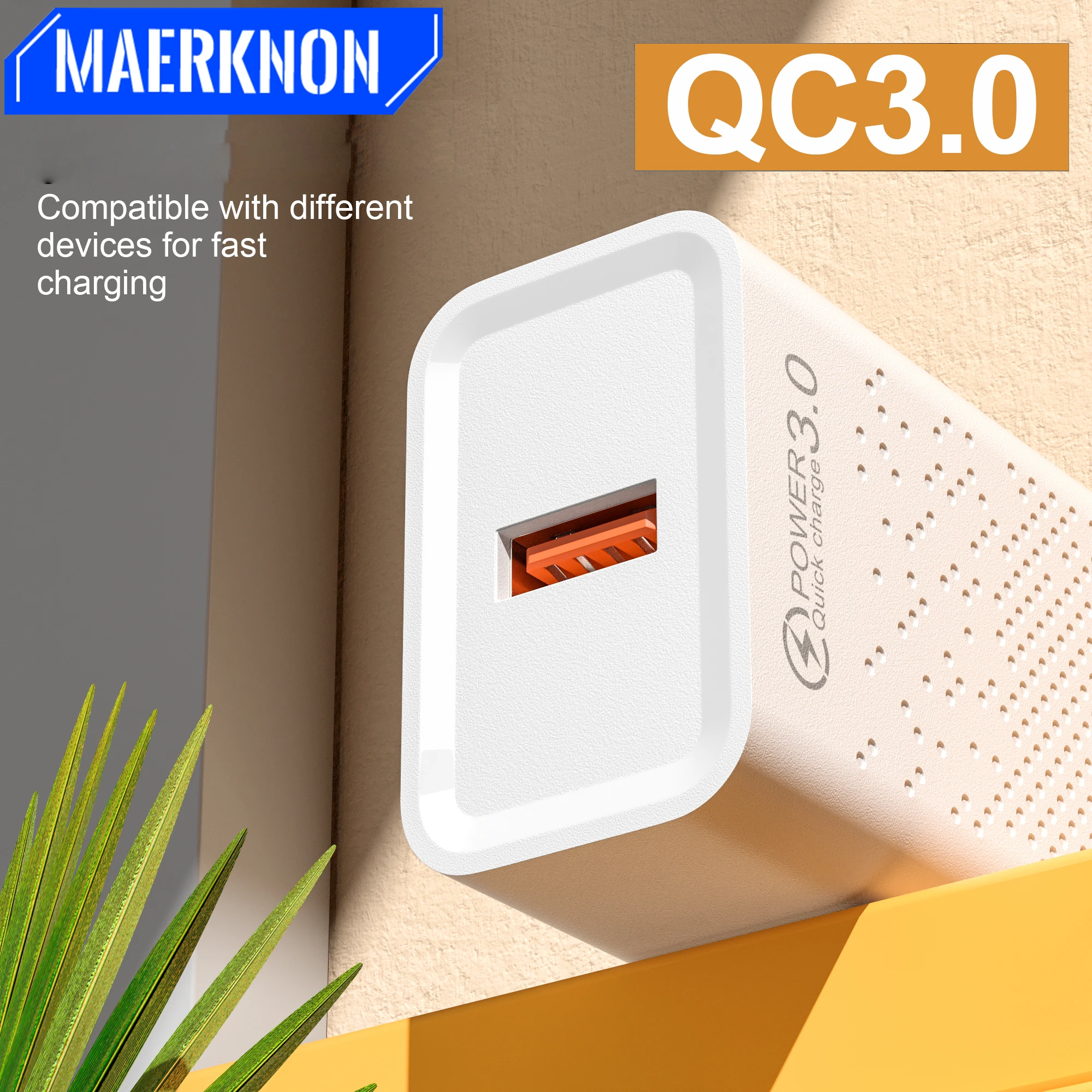 

Quick Charge 3.0 USB Charger EU/US Plug For iPhone 14 Pro Max Xiaomi 12 Samsung Portable Wall Mobile Phone Charger Fast Charger