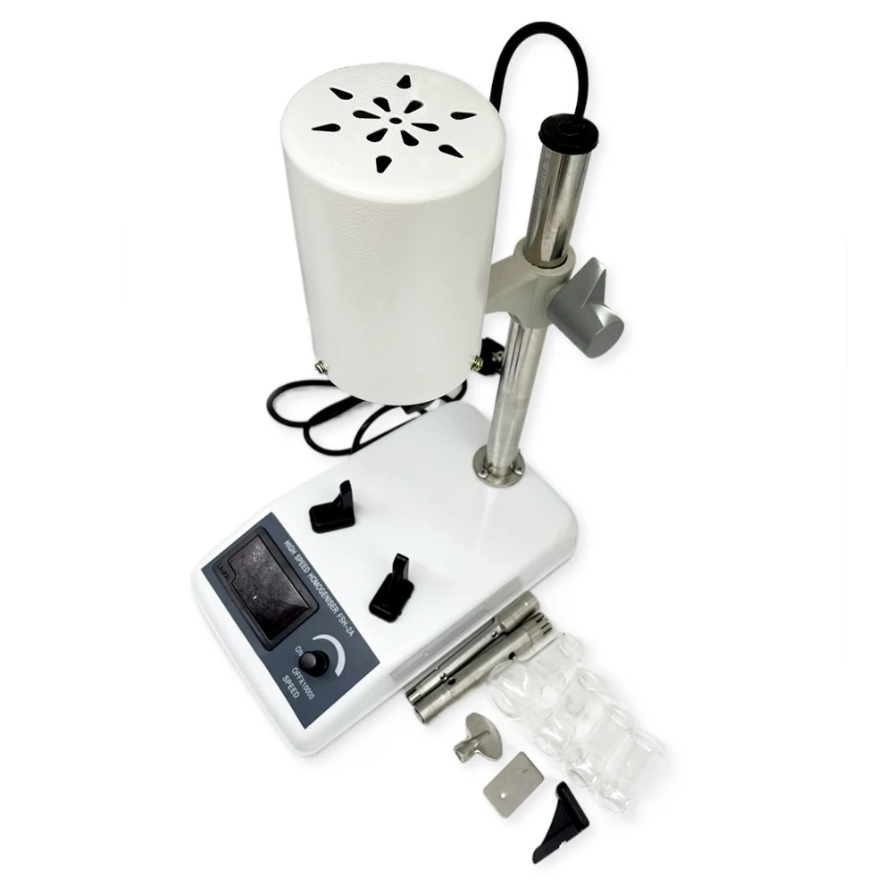 Omogeneizzatore Da Laboratorio MXBAOHENG Regolabile 5-1000ml - Emulsionatore Ad Alta Velocità 220W Con Teste In Acciaio - Foto 7