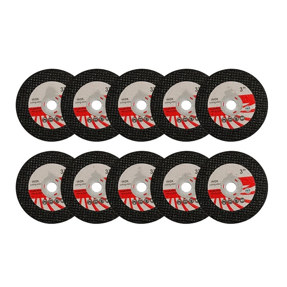 10 Stück 75 mm Harz-Trennscheiben-Set Korund und Zirkonium-Schleifscheiben für Metall und Edelstahl für Winkelschleifer – Detail 4