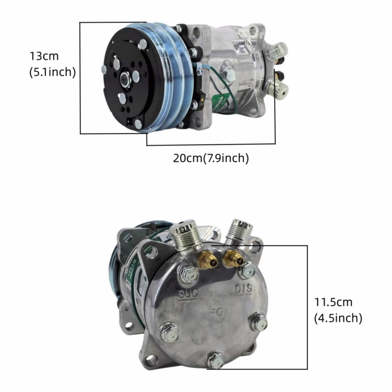 RV65F 12V/24V automotive air conditioning 508 compressor kit, for Car Van Street Rod Hot Classic AC accessories