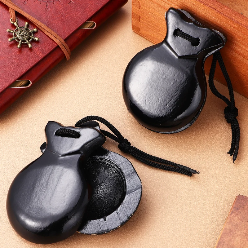 Description Picture 4 of itemSpanish Castanets Adults Wood Finger Musical Instrument Handheld Percussion Wooden Professional
