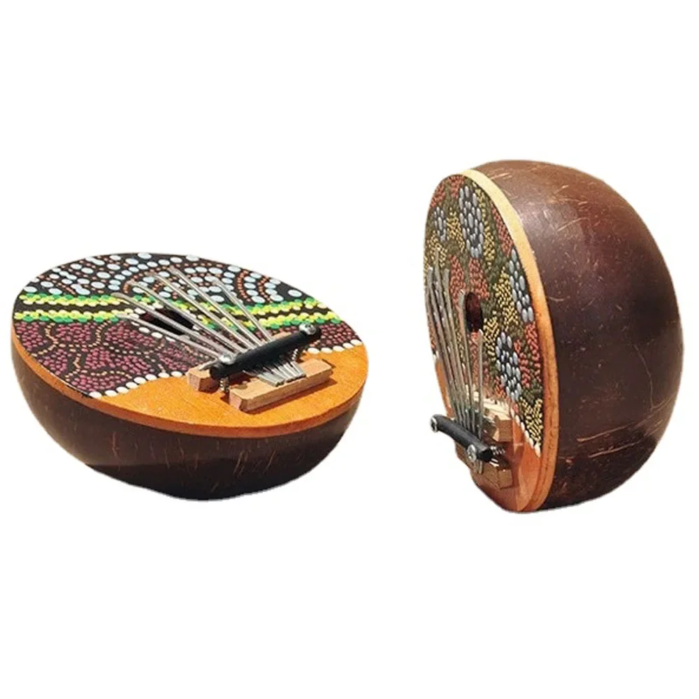 Kalimba Instrumimento Introduzione Per Principianti Allo Strumento Carimba 17 Toni Thumb Piano 7 Toni Natural Coconut Shell