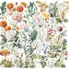 50PCS Fresh Plant Flower/Datura Stickers for Mobile Computers, Water Cups, Decorative Stickers for Laptops Waterproof  Stickers 1