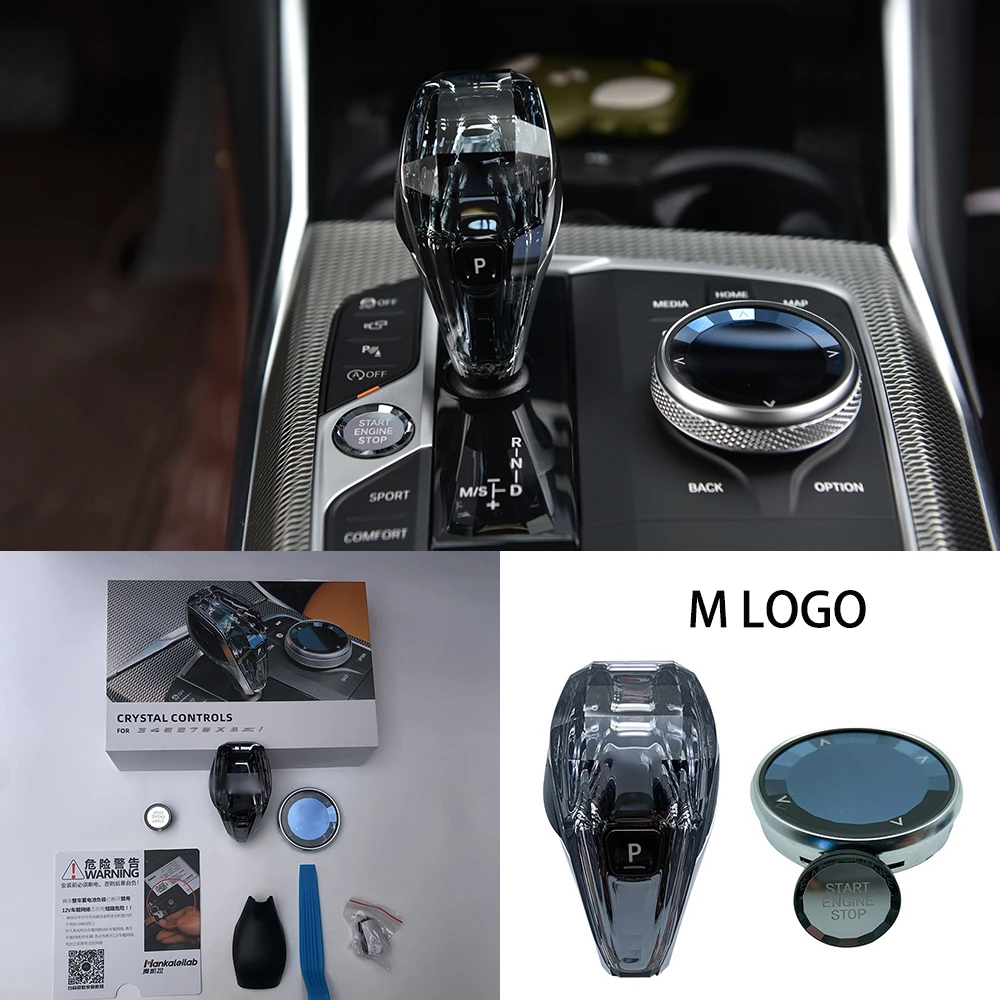 Crystal Shift Knob For BMW G11 G30 G32 G01 G02 G20 G22 G08 G05 G06 G07