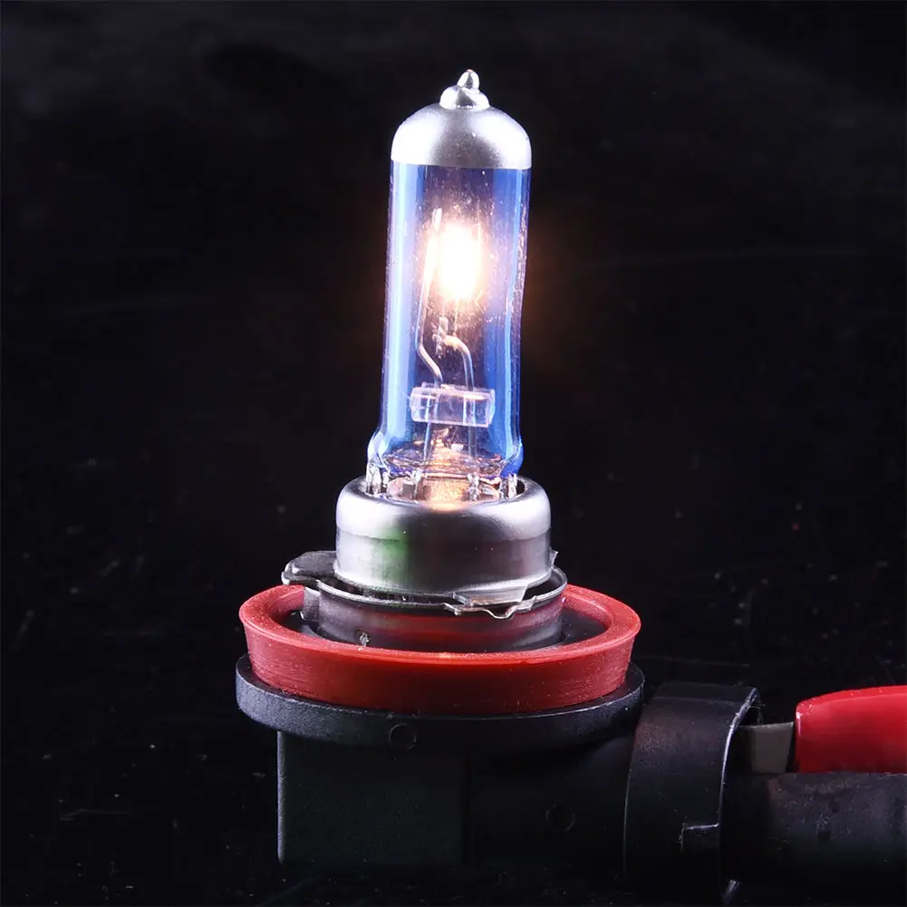 2Pcs H11 6000K Halogen Xenon Bulbs Gas Halogen Headlight Bright Lamp Bulbs 100W DC 12V High Quality Car Lighting Part cloudy headlights