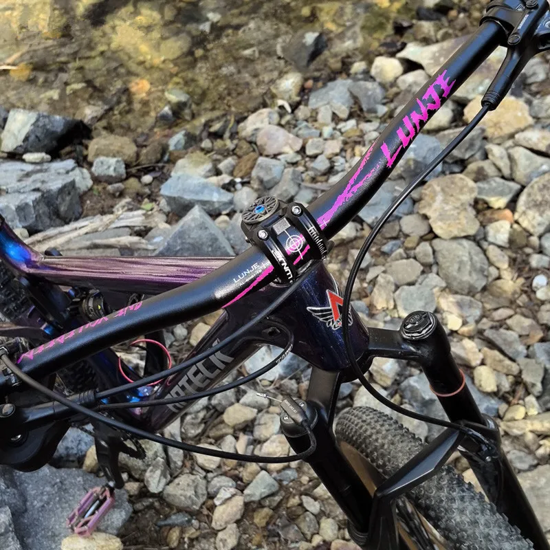 Lunje-自転車ハンドルバー,アルミニウム合金,MTBハンドルバー