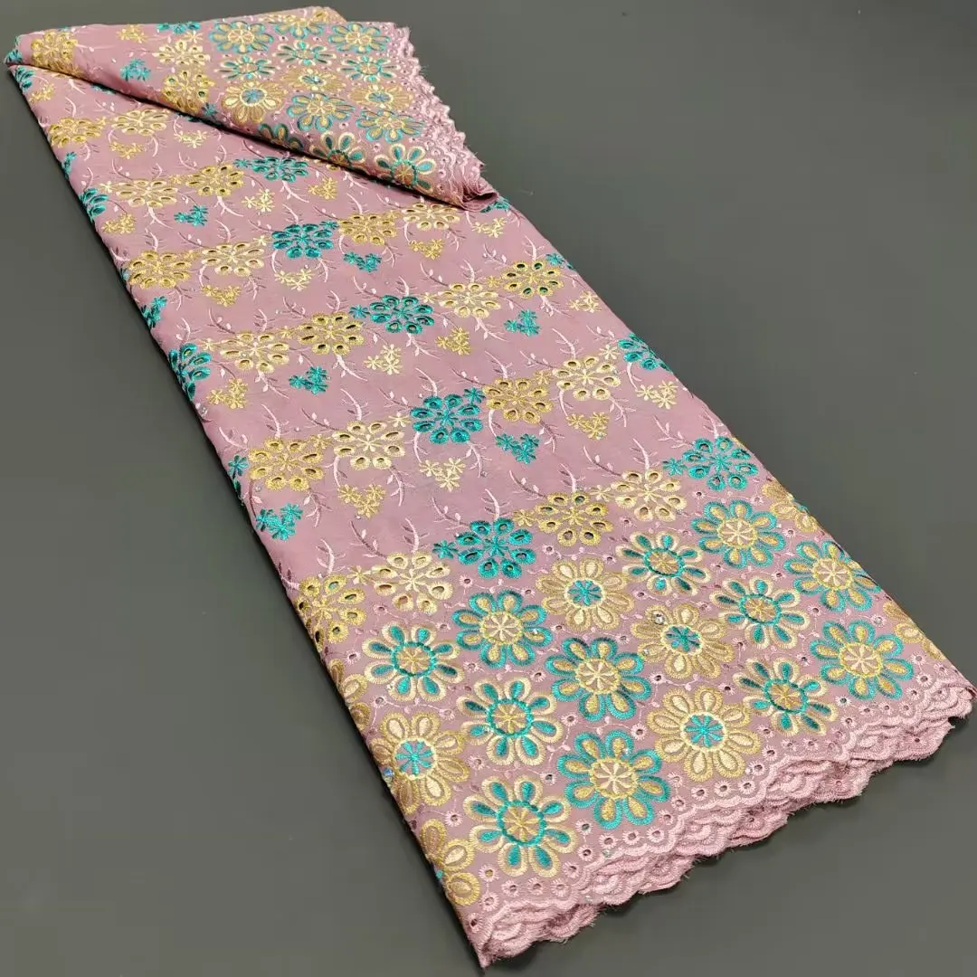 

Nigerian Cotton Dry Lace Fabric with Crystal 2023 High Quality Swiss Luxury Lace Fabric for Sewing Women Prom Party Dresses