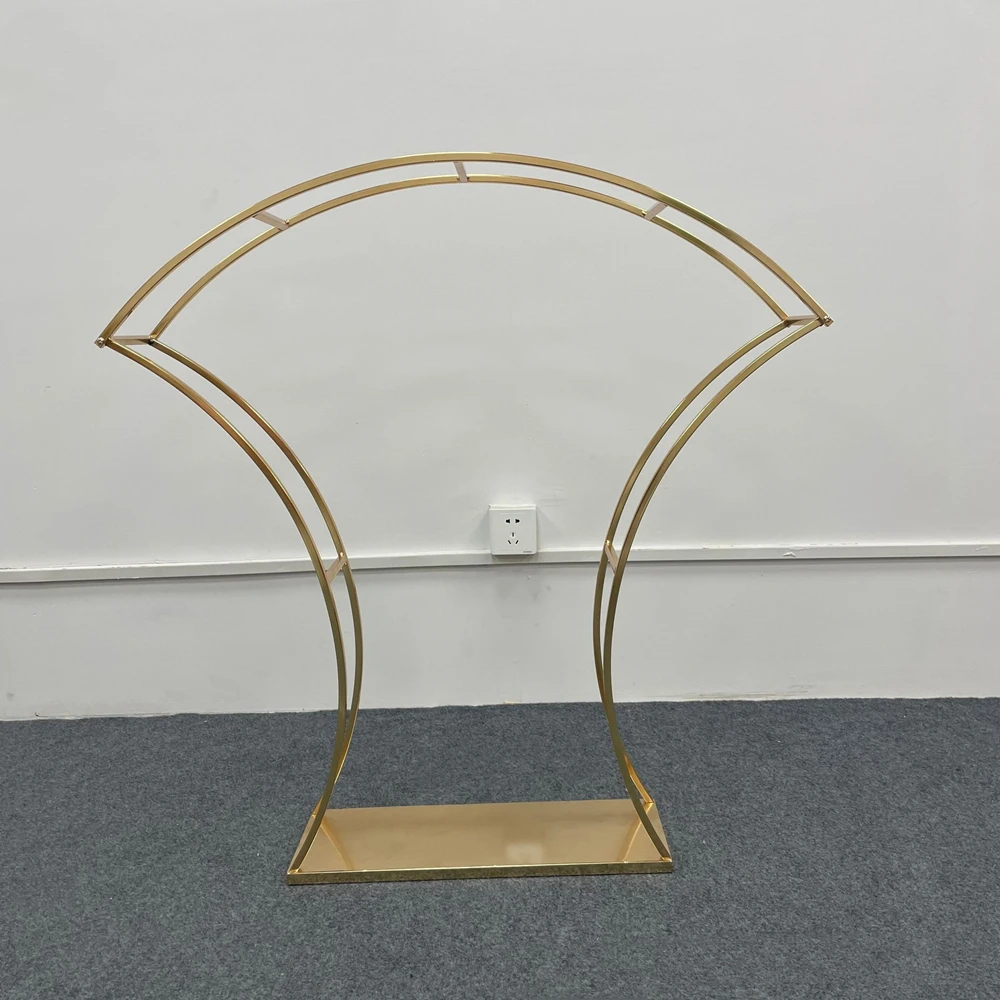Gold Arch Stand Road Lead Wedding Table Centerpiece Flower Rack For Event Party Decoration 5 PCS/ Lot