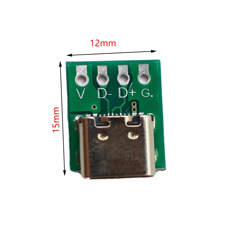 Description Picture 2 of item10/5/1Pcs USB 3.1 Type C Connector 16 Pin Test PCB Board Adapter 16P Connector Socket For Data Line Wire Cable Transfer