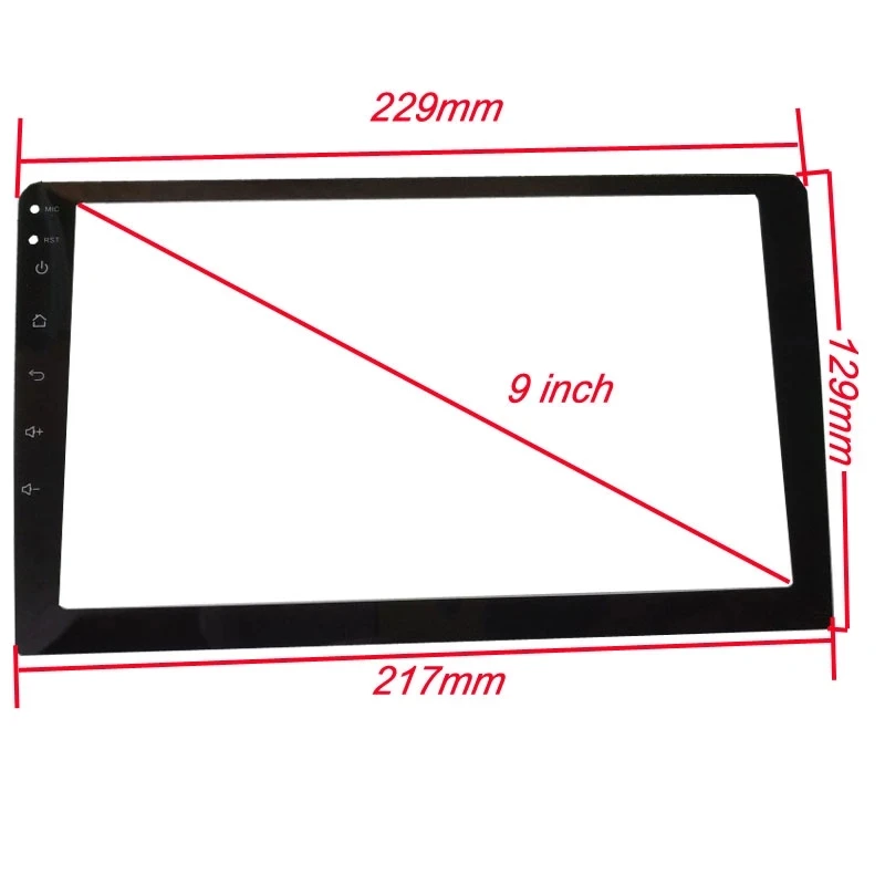Pellicola protettiva per schermo in vetro temperato 250*145*239mm per Teyes CC2L CC2 plus autoradio da 10.1 pollici stereo DVD GPS antigraffio  34