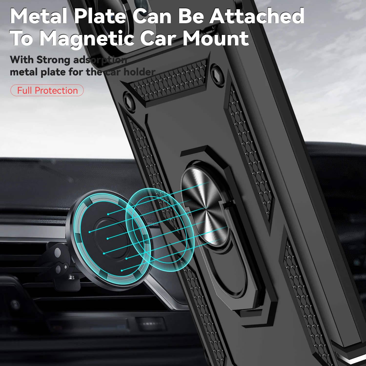Ring Stand Sliding Cover with Camera Protection - European Edition