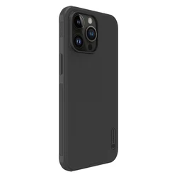 Nillkin Super Frosted Shield Pro Magnetic Hard Case - Sleek and Durable TPU+PC Shell - IP 16 Pro (Black Magnetic)