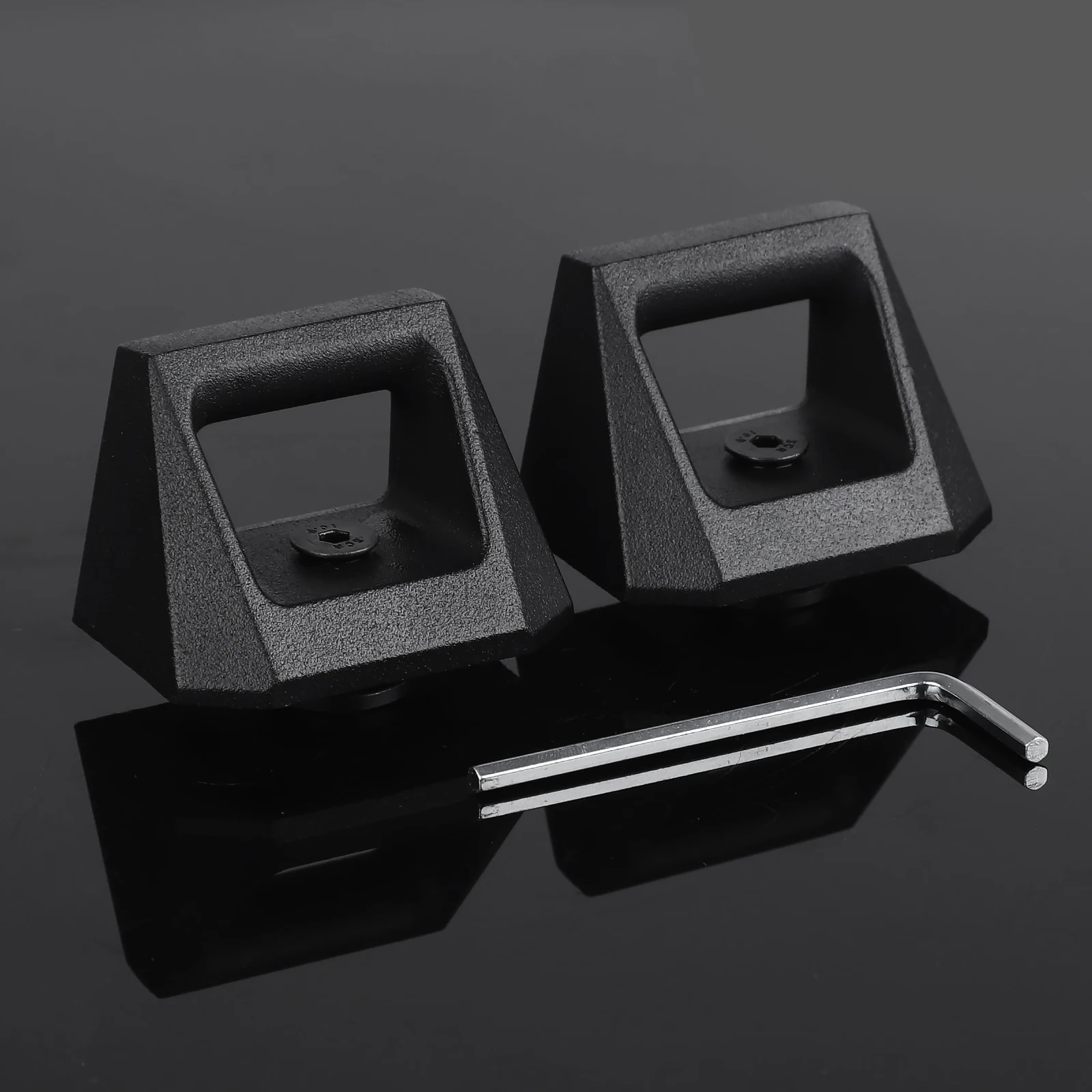 2 adet yepyeni yatak raylı parça kancaları bağlama bağlantı elemanları Tesla Cybertruck 2025 2024 2023 ağır hizmet tipi çelik L parça aksesuarları