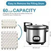 60-Cup (Cooked) Commercial Rice Cooker and Warmer,Nonstick Aluminum Inner Pot is removable 3