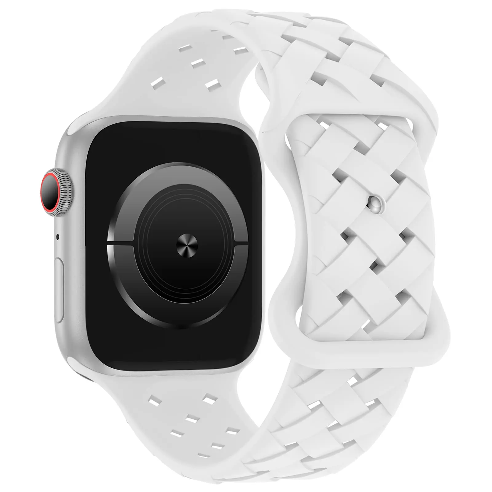Breathable Sport Braided Silicone Watch Strap - Stylish and Comfortable Accessory