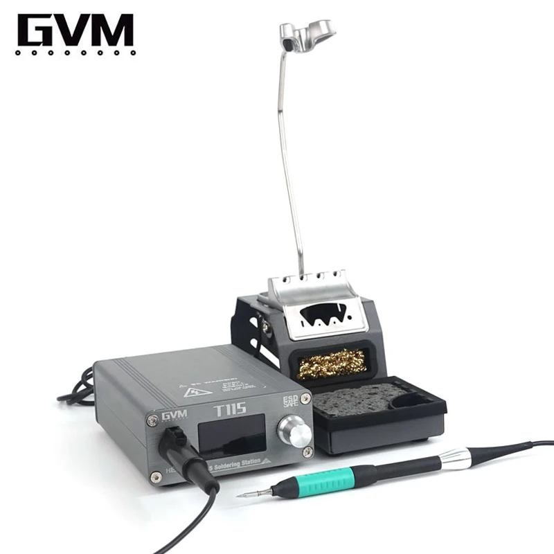 

GVM T115 45W High Quality C115 Soldering Iron LCD Display 1s Auto Sleep Mobile Phone Repair Constant Temperature Welding Station