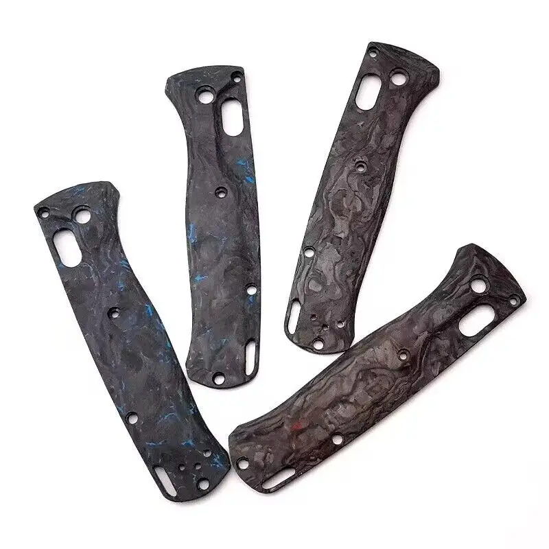 

2 Colours 1 Pair Custom Made DIY Full 3K Carbon Fiber Material Knife Handle Scale For Benchmade Bugout 535 Knives Accessories